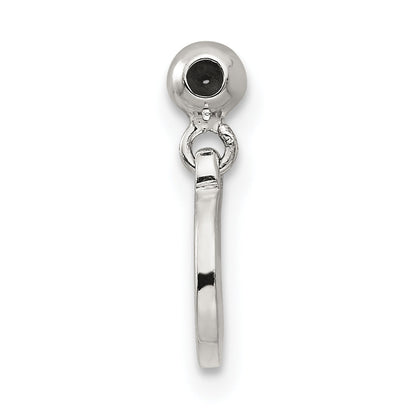 Sterlingsilber Mio Memento Zirkonia Hängend Frieden Charm