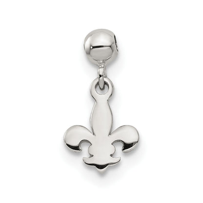 Sterlingsilber Mio Memento Hängend Fleur De Lis Charm