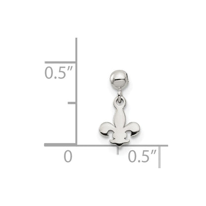 Sterlingsilber Mio Memento Hängend Fleur De Lis Charm
