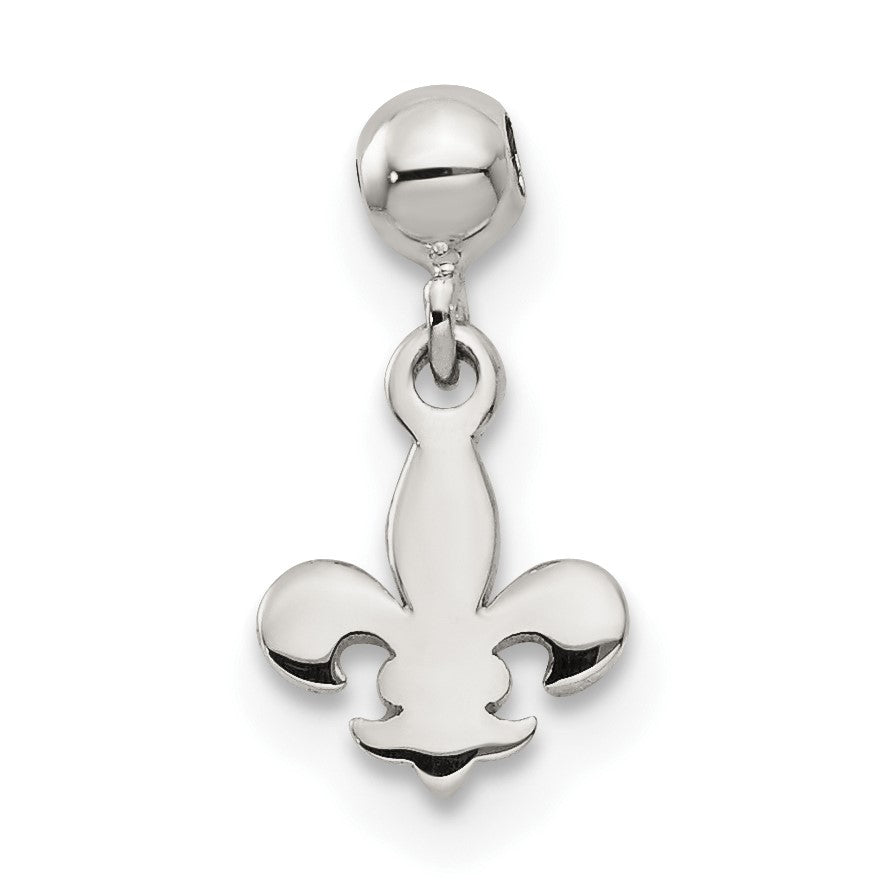 Sterlingsilber Mio Memento Hängend Fleur De Lis Charm