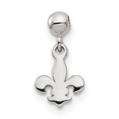 Sterlingsilber Mio Memento Hängend Fleur De Lis Charm
