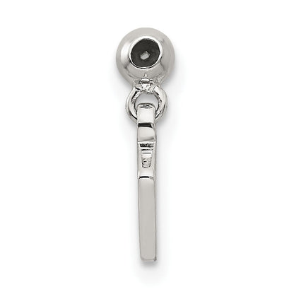 Sterlingsilber Mio Memento Emaille Hängend Kreuz Charm