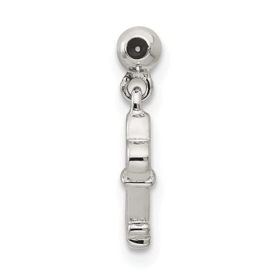 Sterlingsilber Mio Memento Hängend Herz Key Charm