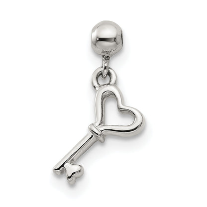 Sterlingsilber Mio Memento Hängend Herz Key Charm