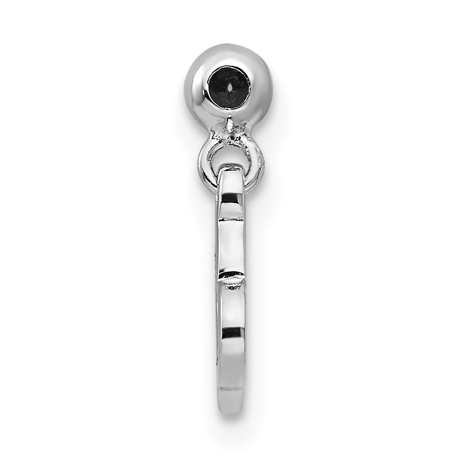 Sterlingsilber Mio Memento Rhodiniert Roséfarben Hängend Herz Charm