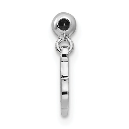 Sterlingsilber Mio Memento Rhodiniert Roséfarben Hängend Herz Charm