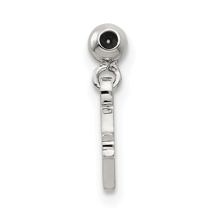 Sterlingsilber Mio Memento Hängend Schleife und Herz Pfeil Charm
