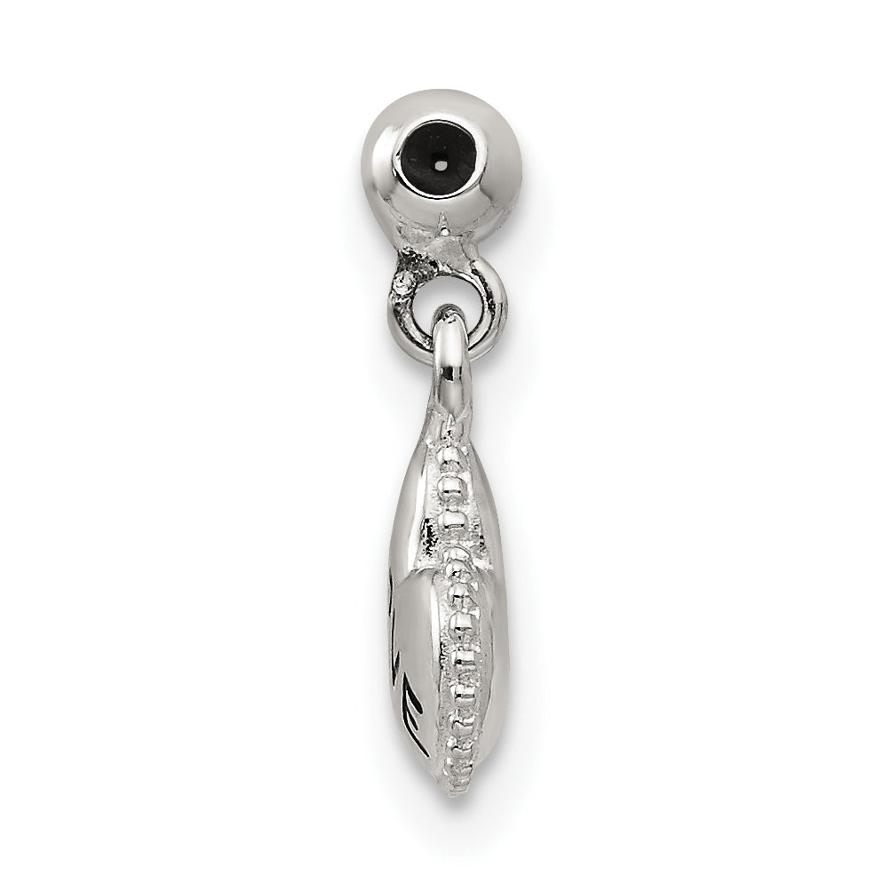 Sterlingsilber Mio Memento Emaille Hängend Liebe Herz Charm