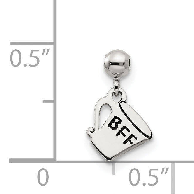 Sterlingsilber Mio Memento Emaille Hängend Cup Charm