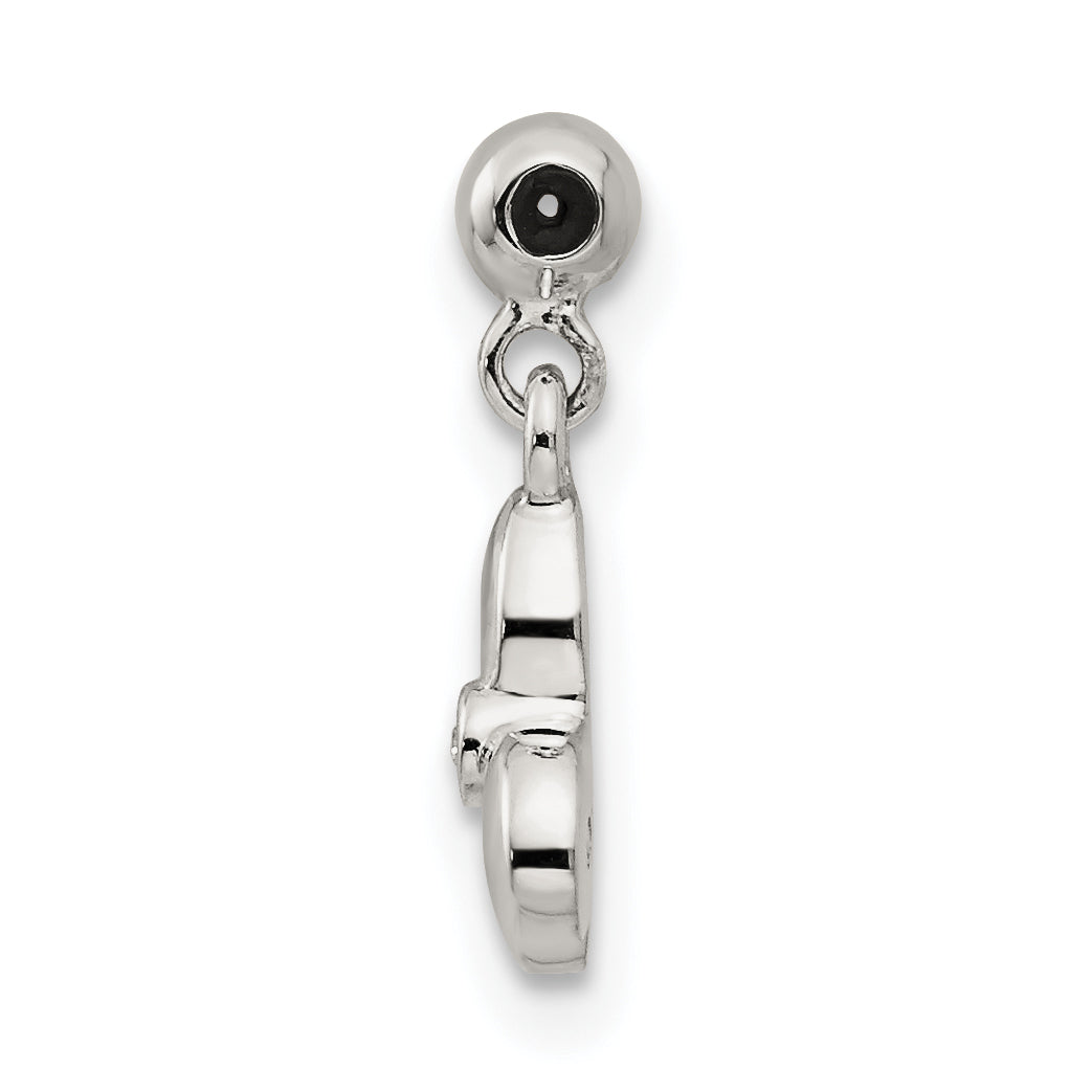 Sterlingsilber Mio Memento Swarovski Kristall Hängend Schleife Charm