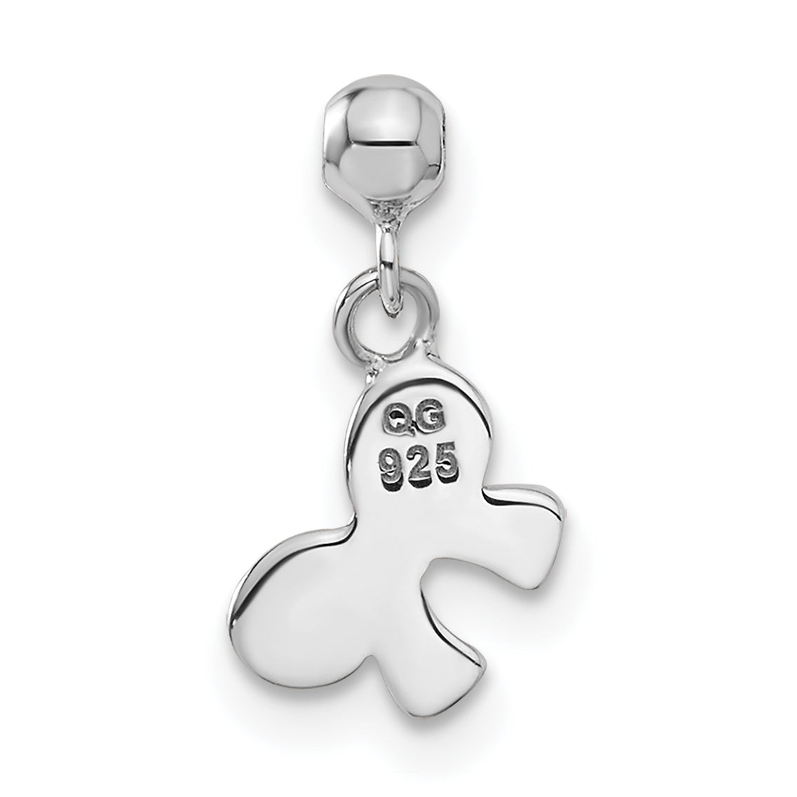 Sterlingsilber Mio Memento Swarovski Kristall Hängend Schleife Charm