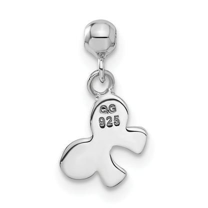 Sterlingsilber Mio Memento Swarovski Kristall Hängend Schleife Charm