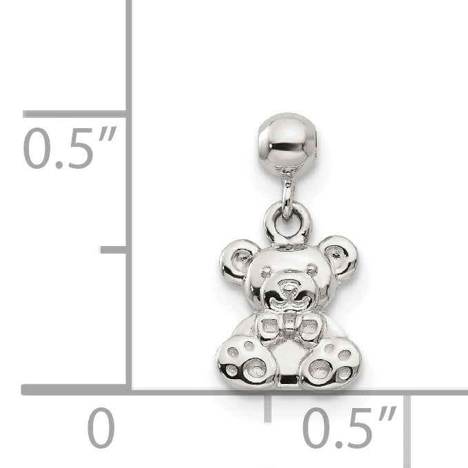 Sterlingsilber Mio Memento Hängend Teddy Bär Charm