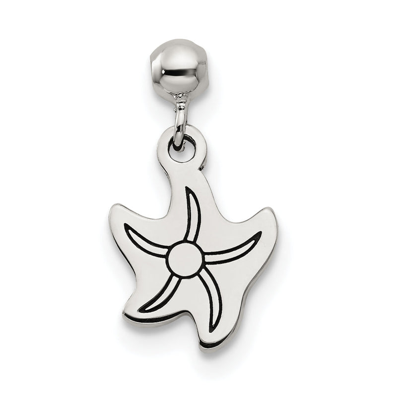 Sterlingsilber Mio Memento Hängend Seestern Charm