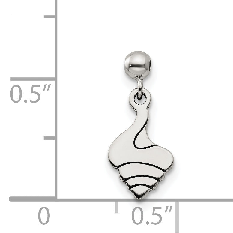 Sterlingsilber Mio Memento Hängend Muschel Charm