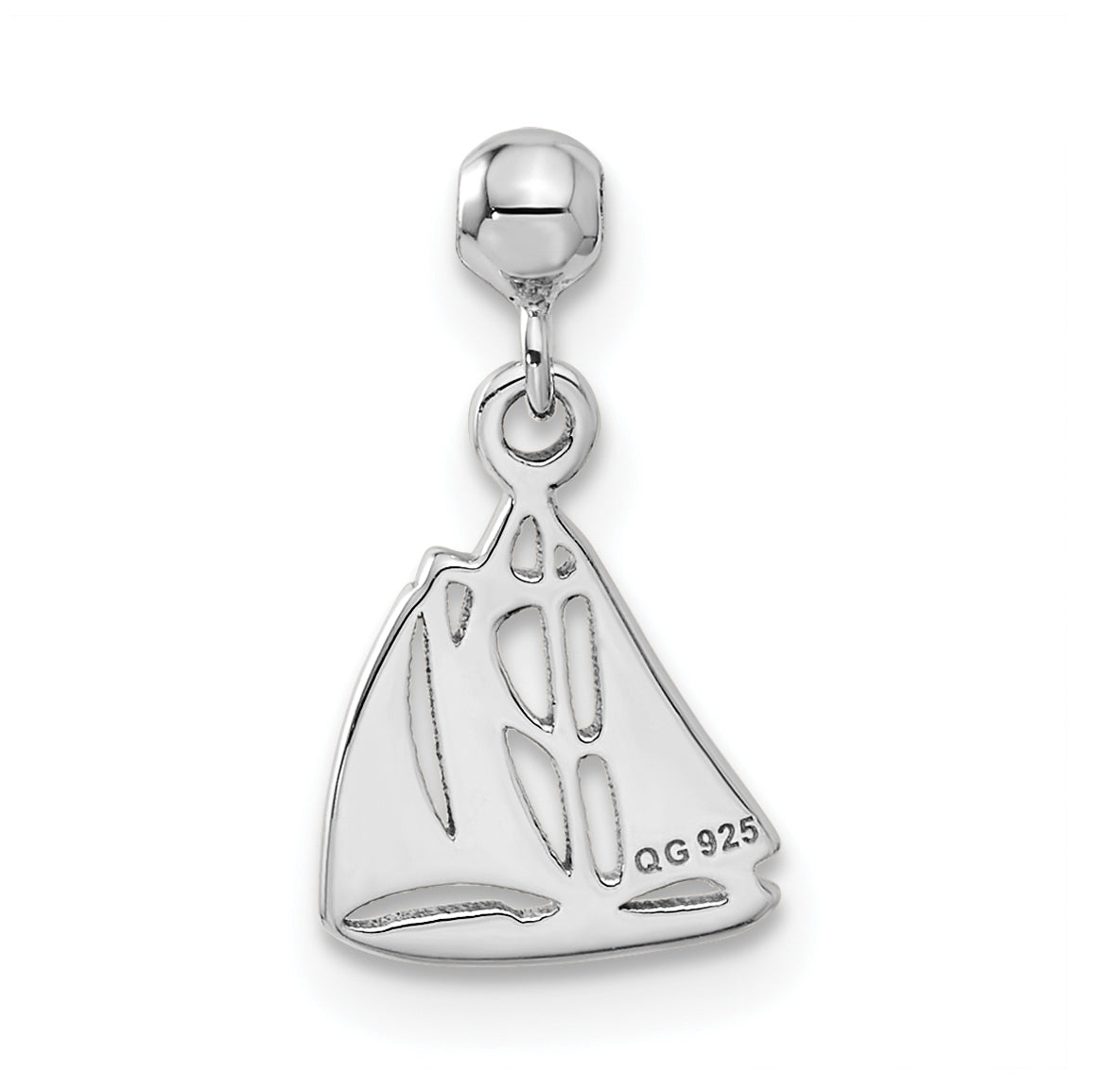 Sterlingsilber Mio Memento Hängend Boot Charm