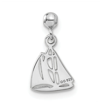 Sterlingsilber Mio Memento Hängend Boot Charm