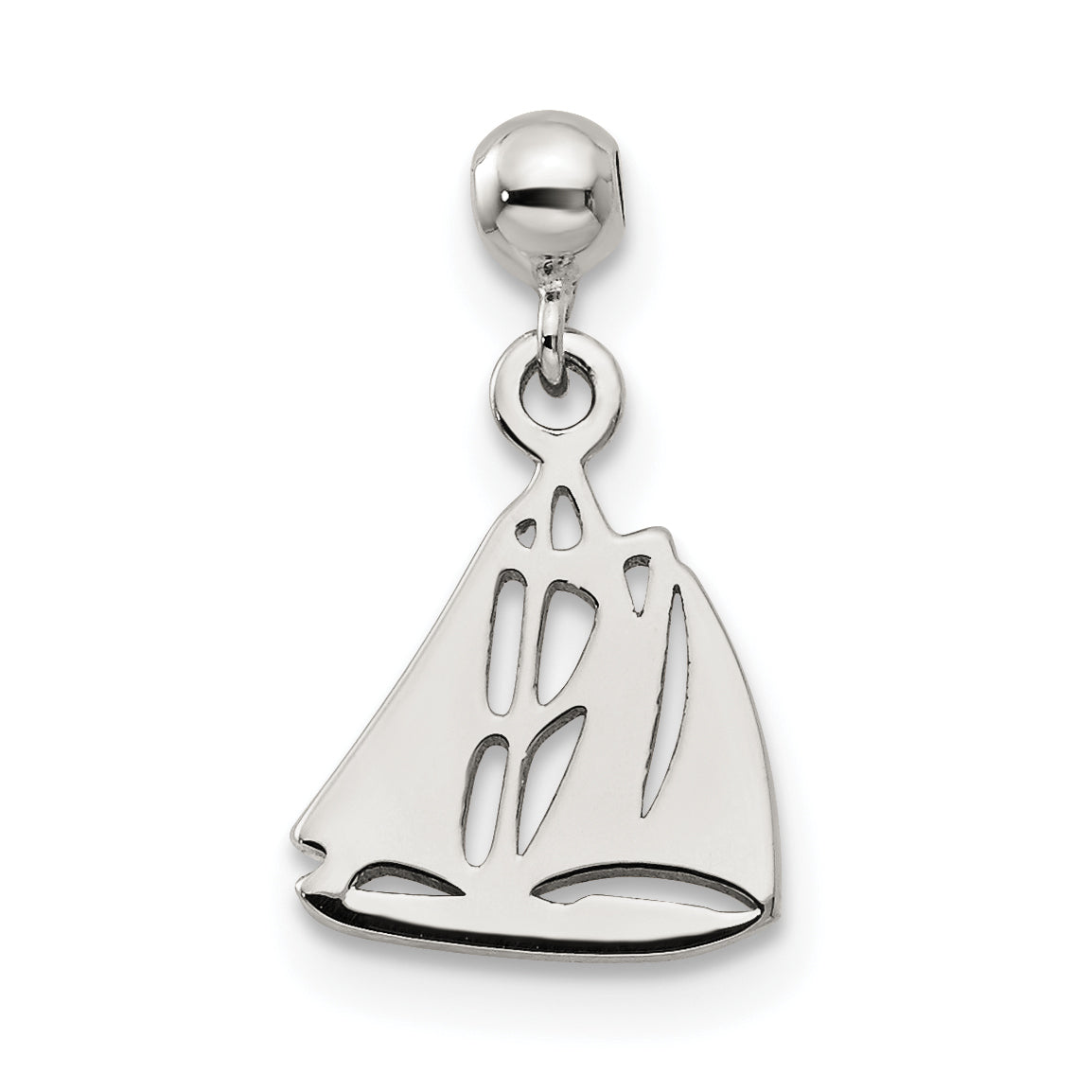 Sterlingsilber Mio Memento Hängend Boot Charm