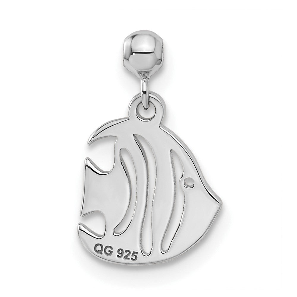 Sterlingsilber Mio Memento Hängend Fisch Charm
