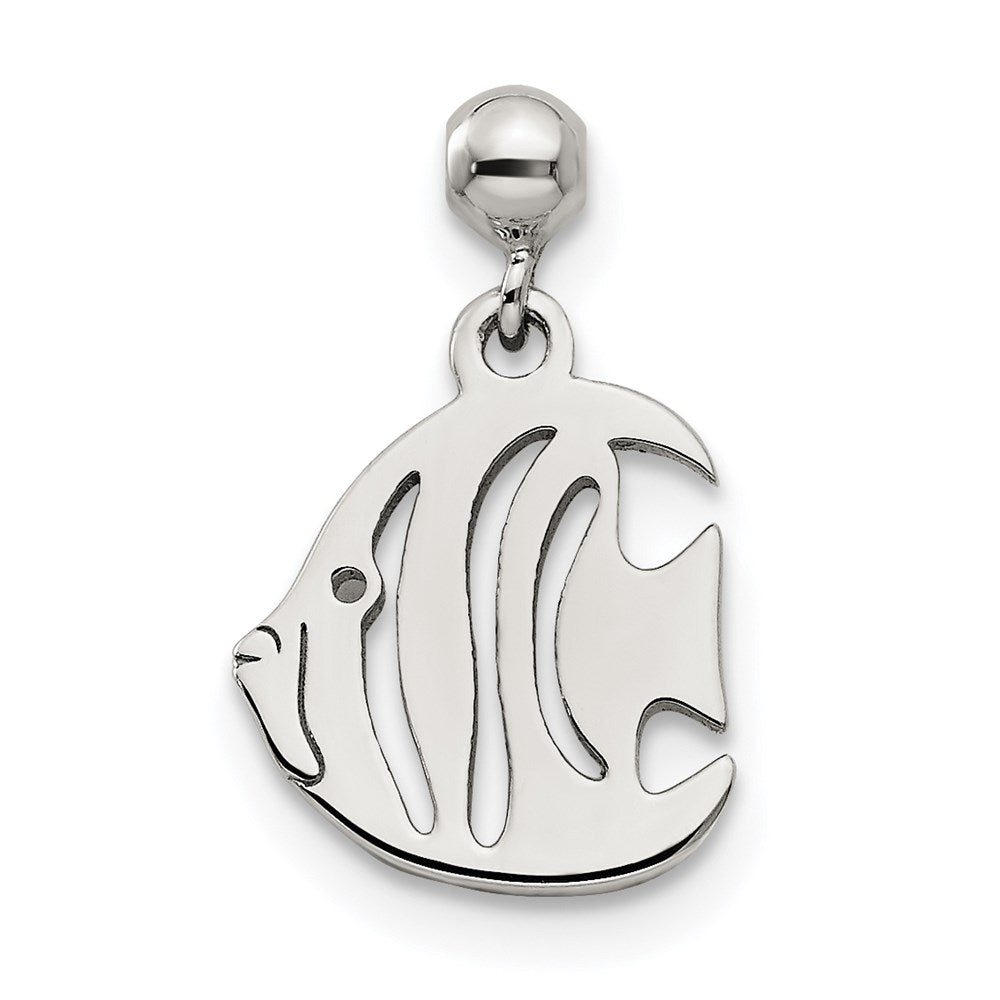 Sterlingsilber Mio Memento Hängend Fisch Charm