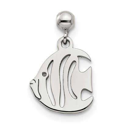 Sterlingsilber Mio Memento Hängend Fisch Charm