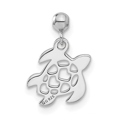 Sterlingsilber Mio Memento Hängend Schildkröte Charm