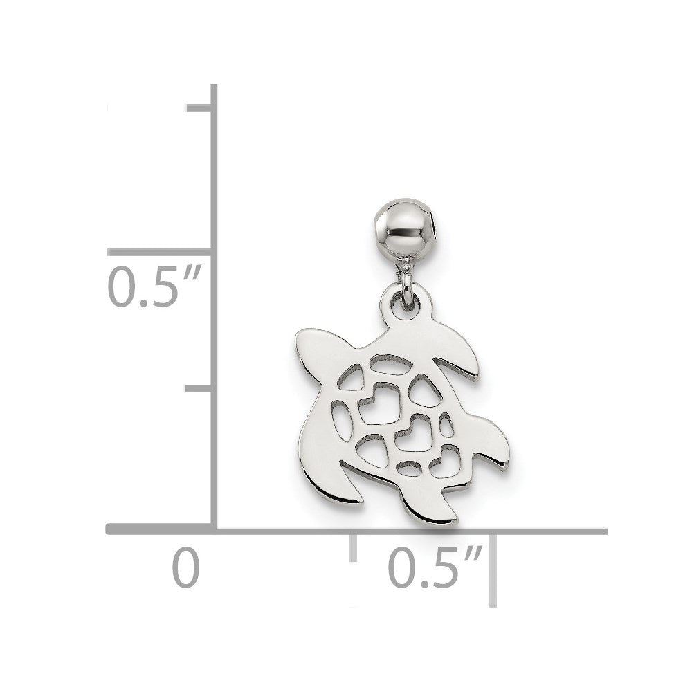 Sterlingsilber Mio Memento Hängend Schildkröte Charm