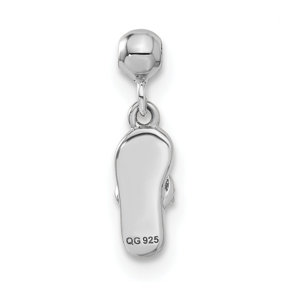 Sterlingsilber Mio Memento Emaille Hängend Sandal Charm
