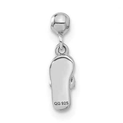 Sterlingsilber Mio Memento Emaille Hängend Sandal Charm