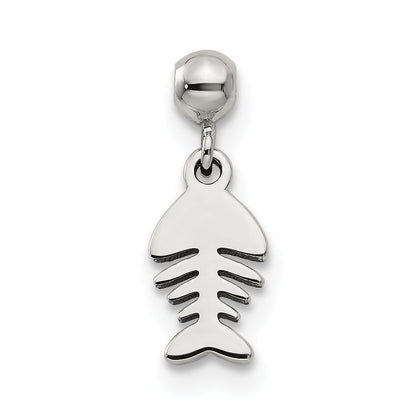 Sterlingsilber Mio Memento Hängend Fisch Charm