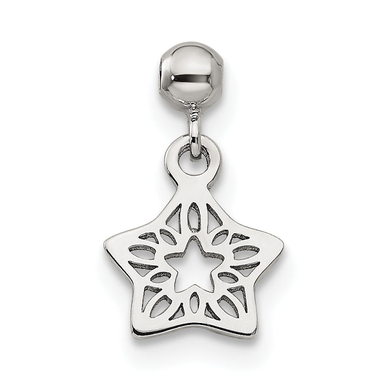 Sterlingsilber Mio Memento Hängend Stern Charm