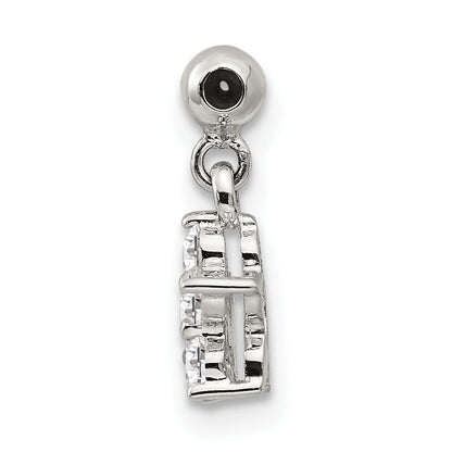 Sterlingsilber Mio Memento Zirkonia Hängend Stern Charm