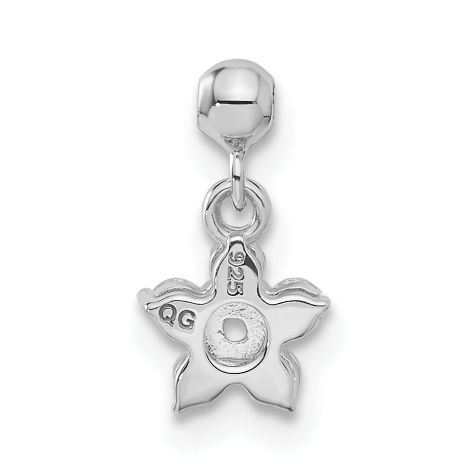 Sterlingsilber Mio Memento Zirkonia Hängend Stern Charm