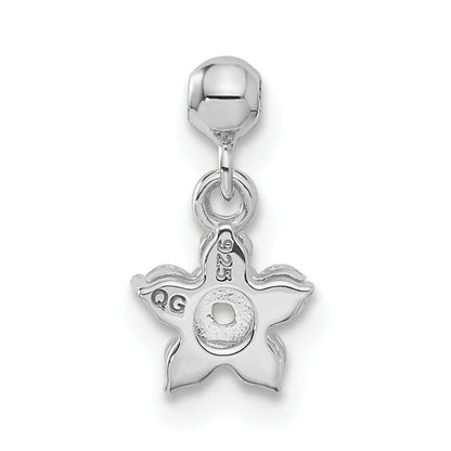Sterlingsilber Mio Memento Zirkonia Hängend Stern Charm