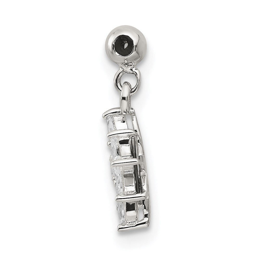 Sterlingsilber Mio Memento Zirkonia Hängend Stern Charm