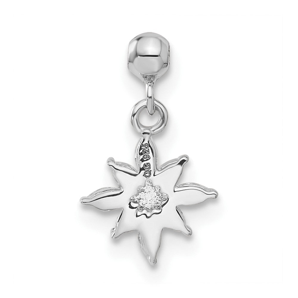 Sterlingsilber Mio Memento Zirkonia Hängend Stern Charm