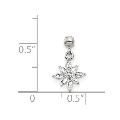 Sterlingsilber Mio Memento Zirkonia Hängend Stern Charm