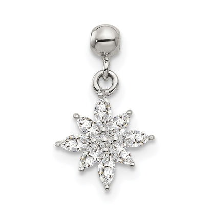 Sterlingsilber Mio Memento Zirkonia Hängend Stern Charm