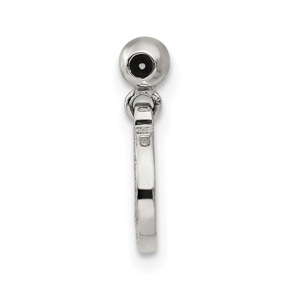 Sterlingsilber Mio Memento Zirkonia Hängend Kreis Charm