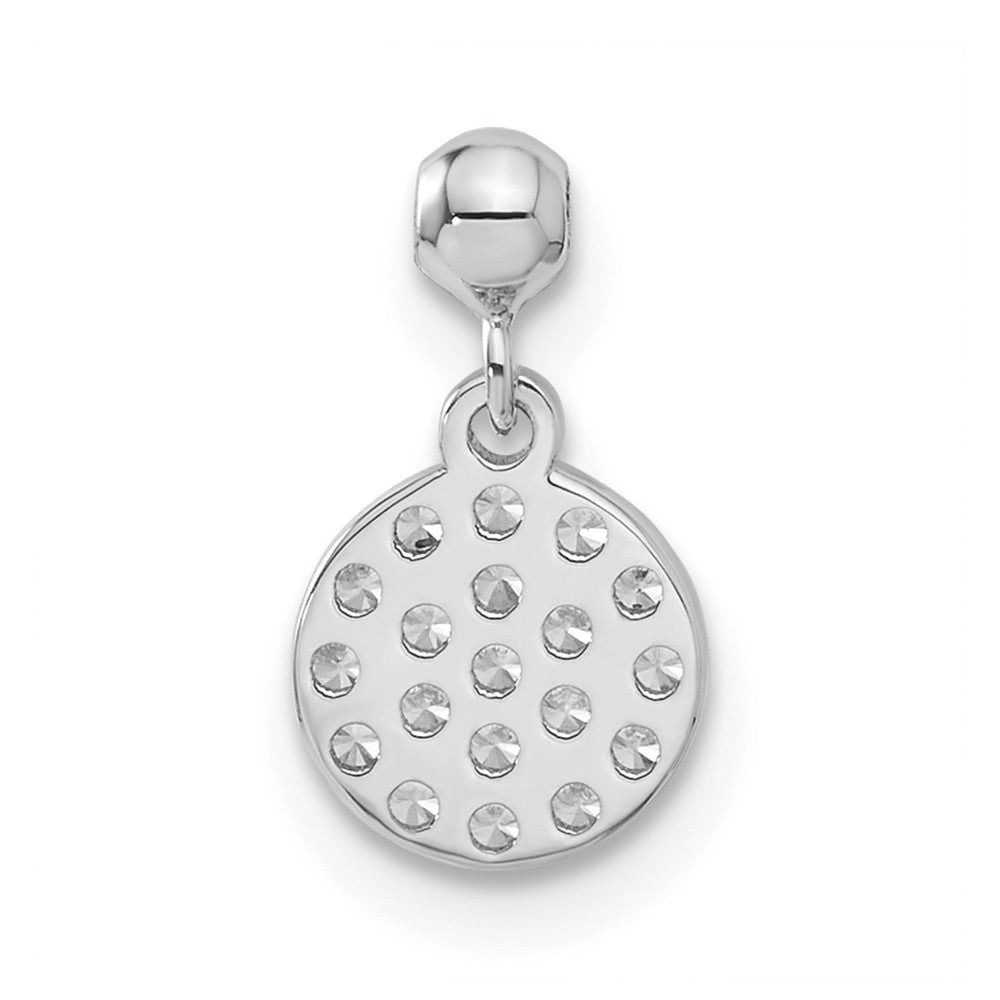 Sterlingsilber Mio Memento Zirkonia Hängend Kreis Charm