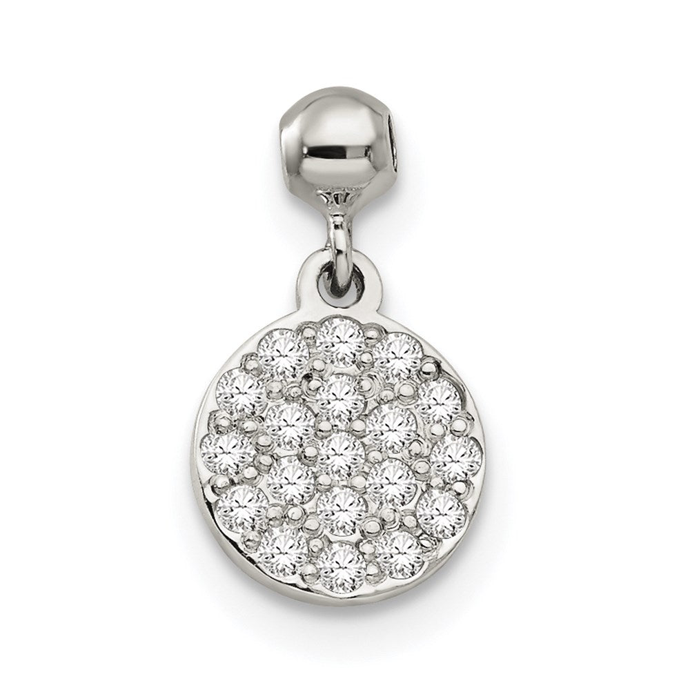 Sterlingsilber Mio Memento Zirkonia Hängend Kreis Charm