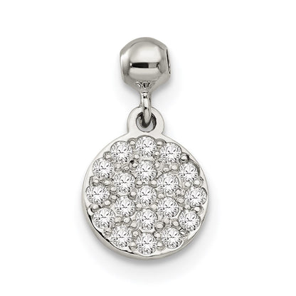 Sterlingsilber Mio Memento Zirkonia Hängend Kreis Charm