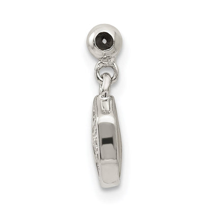 Sterlingsilber Mio Memento Emaille Zirkonia Hängend Charm