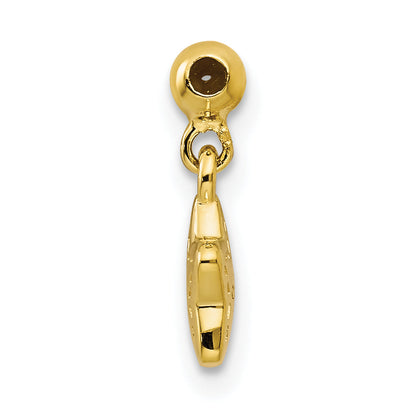 Sterlingsilber Mio Memento Goldfarben Hängend Stern Charm