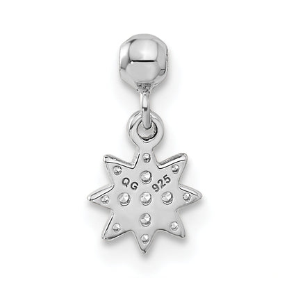 Sterlingsilber Mio Memento Zirkonia Hängend Stern Charm