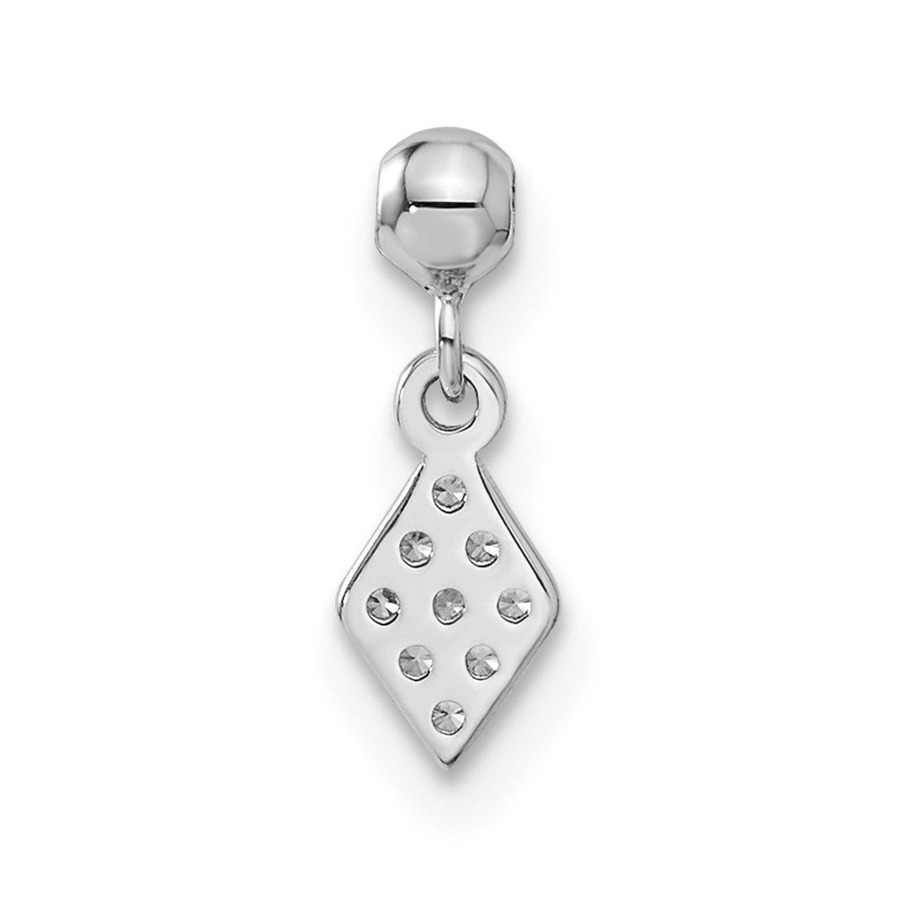 Sterlingsilber Mio Memento Zirkonia Hängend Charm