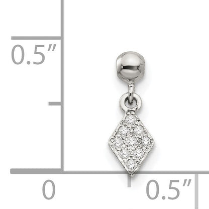Sterlingsilber Mio Memento Zirkonia Hängend Charm