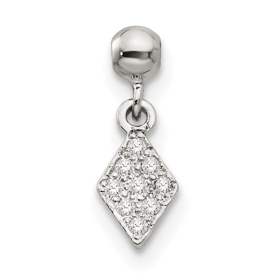 Sterlingsilber Mio Memento Zirkonia Hängend Charm