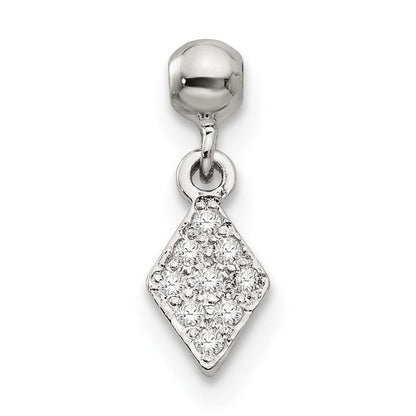 Sterlingsilber Mio Memento Zirkonia Hängend Charm