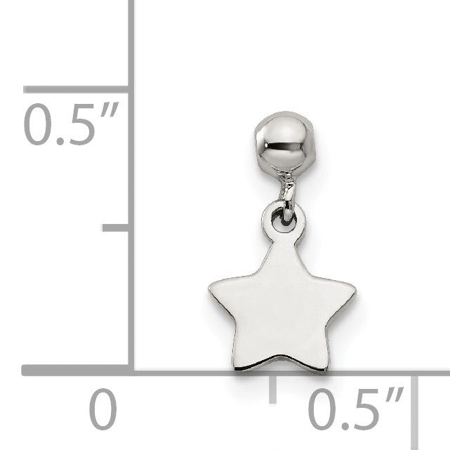 Sterlingsilber Mio Memento Hängend Stern Charm